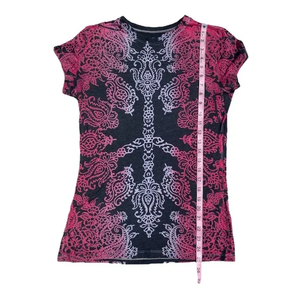 L.O.L. Vintage T-Shirt Juniors XL Pink Black Henna Inspired Graphic Y2K Festival - Picture 5 of 6
